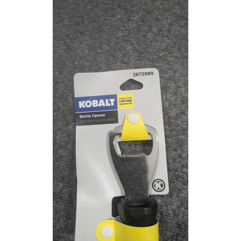 Kobalt Bottle Opener Blue Fathers Day Bar Novelty Gift Manual Handheld New NOS - Picture 3 of 5